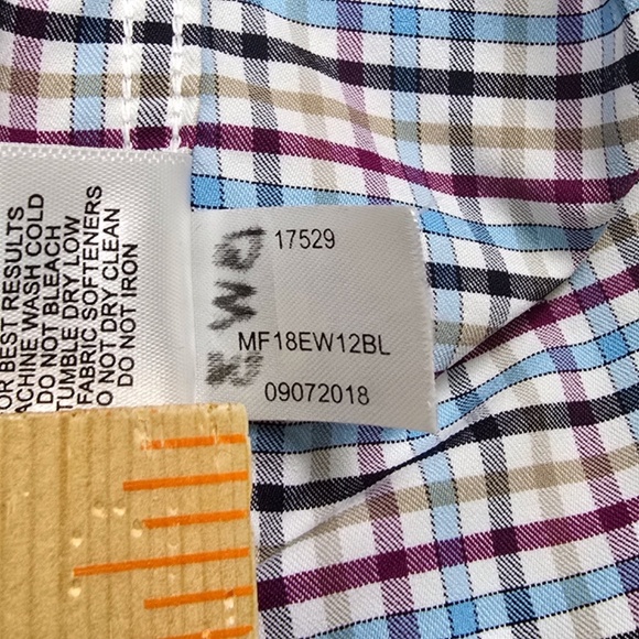 PETER MILLAR LAWSON PERFORMANCE TATTERSALL WOVEN SHIRT MENS LARGE - Picture 6 of 7